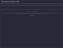 Tablet Screenshot of barharbourwhales.com